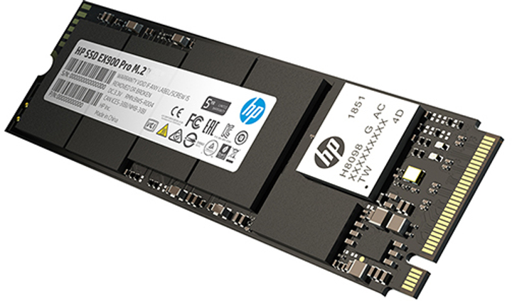 SSD диск HP EX900 Pro 256GB NVMe M.2 2280 PCIe 3.0 x4 3D NAND TLC (9XL75AA#ABB) - изображение 3