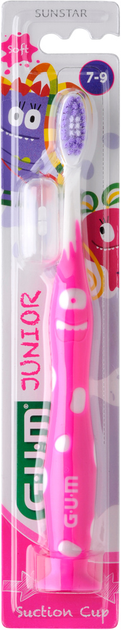 Зубная щетка GUM Junior Monster Мягкая Розовая (7630019902564_Pink) - изображение 1