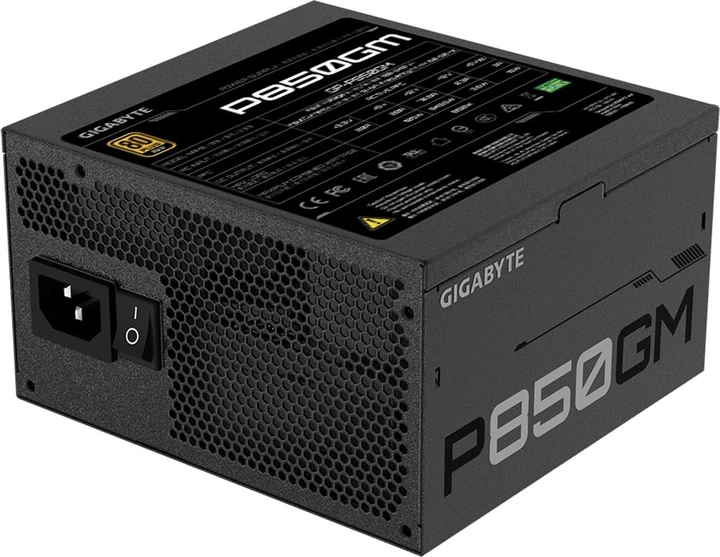 Блок живлення Gigabyte P850GM 80+ Gold Modular (GP-P850GM) - Фото 2 Блок живлення Gigabyte P850GM 80+ Gold Modular (GP-P850GM) - зображення 2