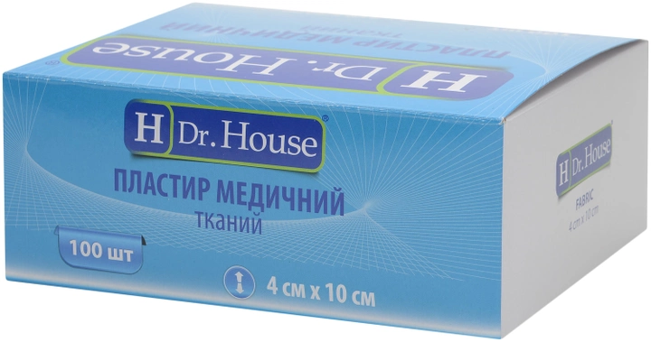 Пластырь медицинский тканевый H Dr. House 4 см х 10 см (5060384392158) - изображение 2