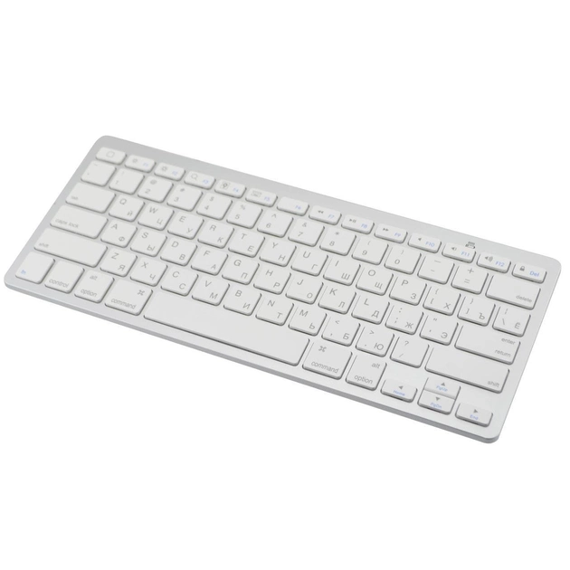 Беспроводная клавиатура для компьютера BK3001 для телевизора ноутбука пк для смарт тв планшета (1006699-Silver-1) - изображение 1
