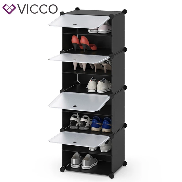Модульный органайзер для обуви 40х125 Vicco, 4 ячейки, пластик - Фото 1 Модульный органайзер для обуви 40х125 Vicco, 4 ячейки, пластик - изображение 1