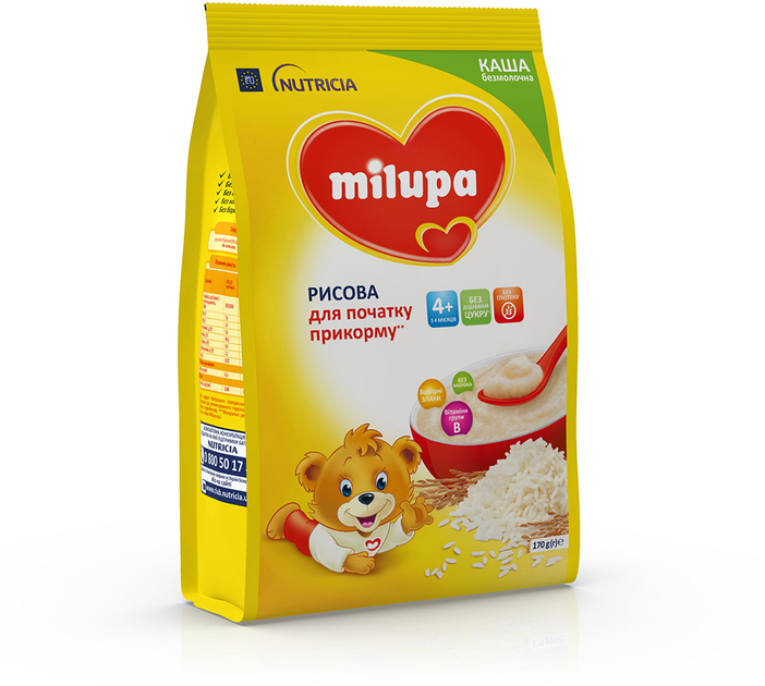 Безмолочна каша Milupa Рисова 170 г (5900852930058) - зображення 6