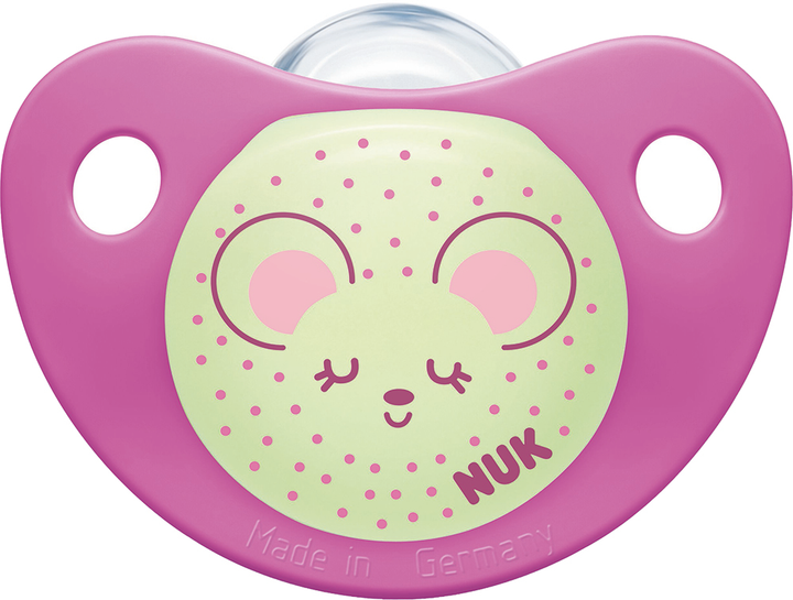 Пустышка силиконовая NUK Trendline Day&Night 6-18 месяцев ...