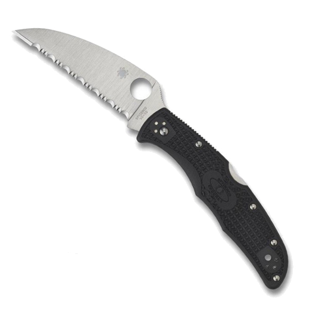 Нож Spyderco Endura Wharncliffe серрейтор C10FSWCBK - изображение 2