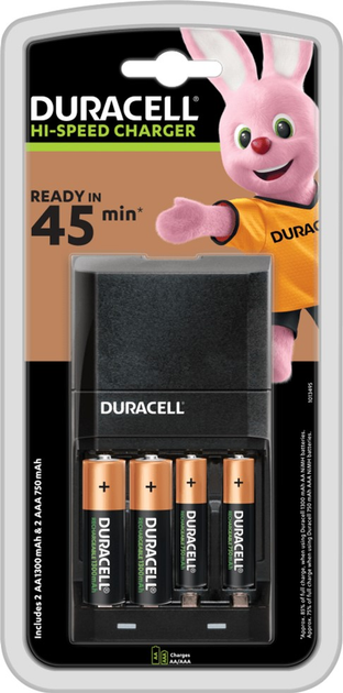 Зарядное устройство Duracell CEF 27+ AA 1300+ AAA 750 (5000394114524 ...