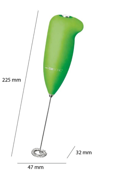 Миксер вспениватель молока Clatronic зеленый MS 3089 Green - изображение 2