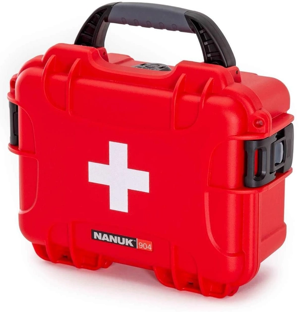 Водонепроникний пластиковий кейс Nanuk Case 904 First Aid Logo Red (904-FSA9) - зображення 1
