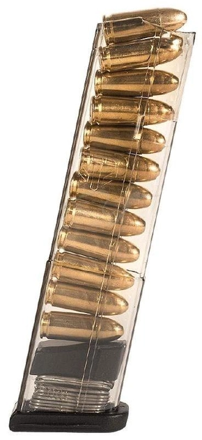 Магазин ETS для Glock 43. Вместимость - 12 патронов. прозрачный - изображение 1