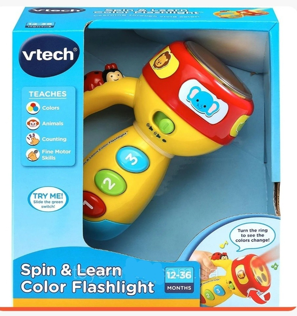 Vtech spin and cheap learn color flashlight