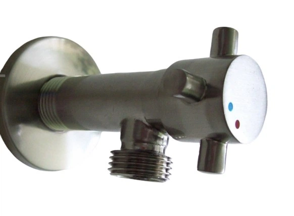 Кран для стиральной машины SANLUX 1/2\"-3/4\" угловой (STEEL) (ST-301-2 ...