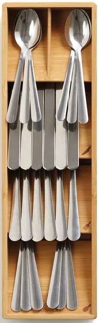 Organizer na sztućce Joseph Joseph DrawerStore bambusowy 6 x 12.2 x 39.8 cm (5028420002928) - obraz 3
