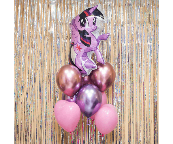 Фонтан з кульок Іскорка My Little Pony 9 штук в наборі F-012 - зображення 2