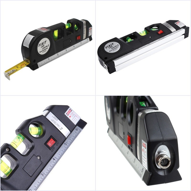 Лазерный уровень Laser Level PRO3 Лазерная рулетка с линейкой - изображение 8
