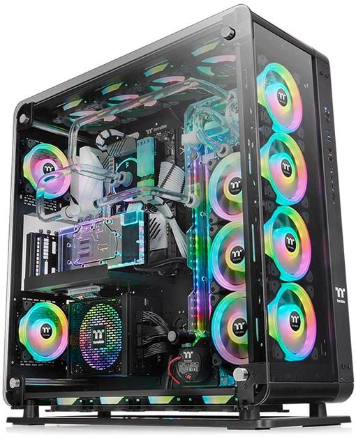 Thermaltake Core P8 Szkło hartowane Full Tower Chassis Czarny (CA-1Q2-00M1WN-00) - Zdjęcie 1 Thermaltake Core P8 Szkło hartowane Full Tower Chassis Czarny (CA-1Q2-00M1WN-00) - obraz 1
