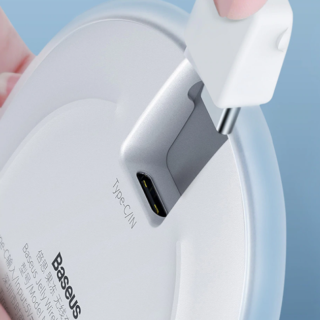 Беспроводная зарядка BASEUS Jelly wireless charger |15W, Type-C 3A Cable| - Фото 5 Беспроводная зарядка BASEUS Jelly wireless charger |15W, Type-C 3A Cable| - изображение 5