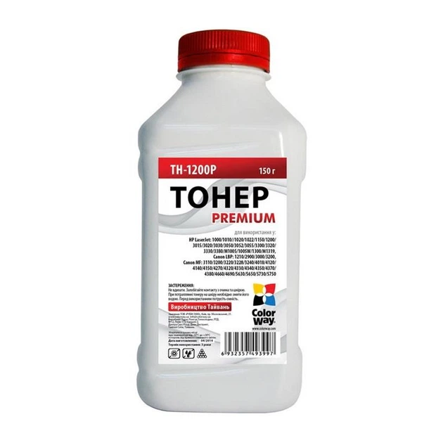 Тонер ColorWay (TH-1200P) HP LJ 1200 Premium 150 г - Фото 1 Тонер ColorWay (TH-1200P) HP LJ 1200 Premium 150 г - изображение 1