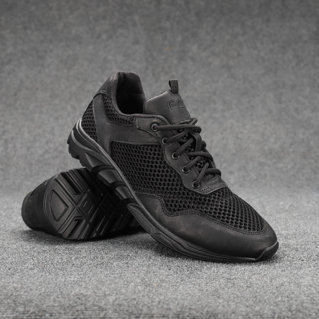Кросівки тактичні FCTdesign Ф5 літні 45 черні - зображення 1