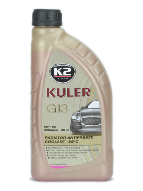 Жидкость охлаждающая K2 Kuler Long Life G13 -35°C антифриз розовый 1 л (T201R) - изображение 5