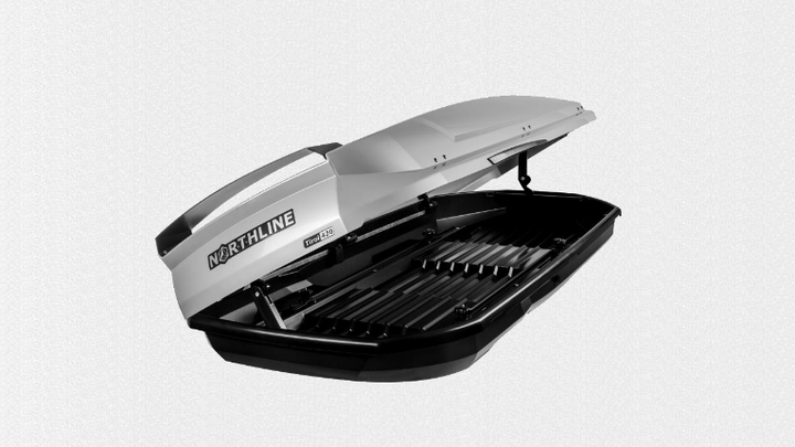 Бокс Northline Tirol 420 л Wing Silver-Black срібний глянцевий N0719013 - зображення 2