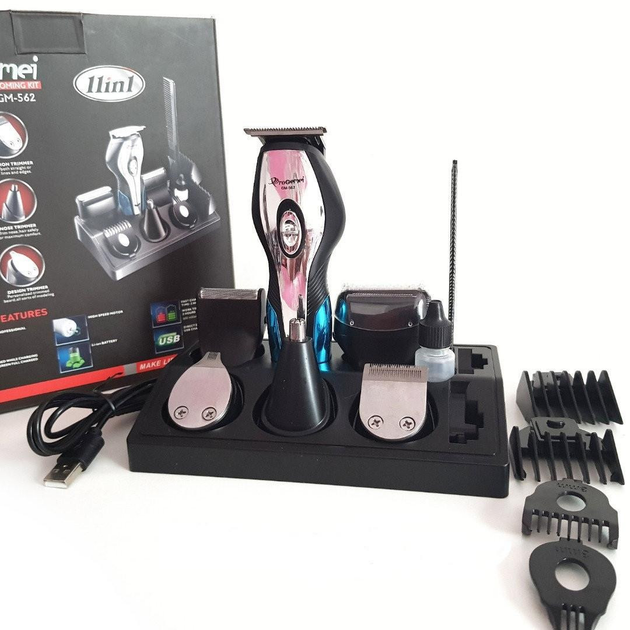 Беспроводная машинка для стрижки Gemei Gemmy 11 в 1 GM-562 - изображение 8