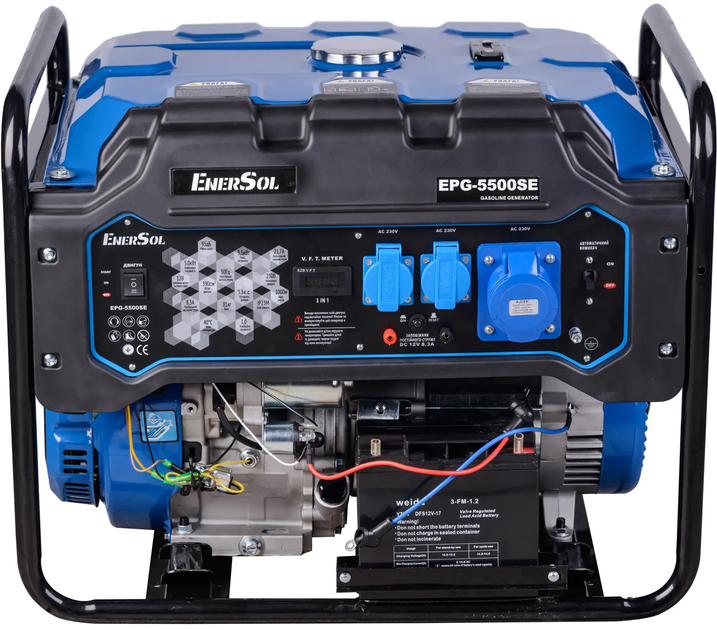 Генератор бензиновий EnerSol EPG-5500SE 5/5.5 кВт електричний пуск AVR - зображення 1
