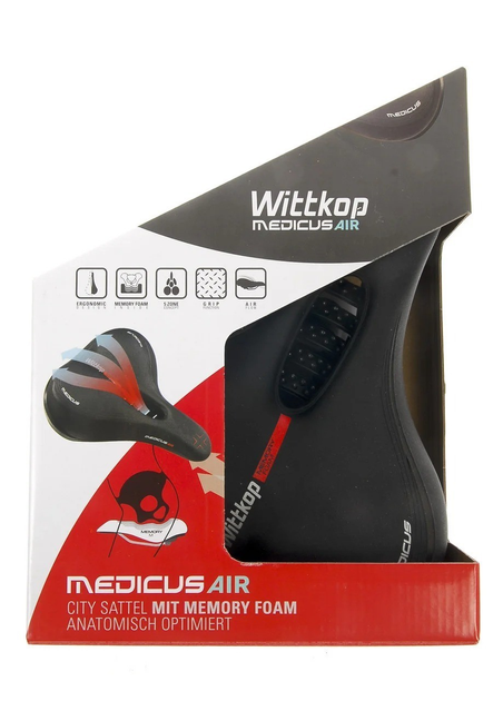 Сиденье для городского велосипеда Wittkop Medicus Air Memory foam City ...
