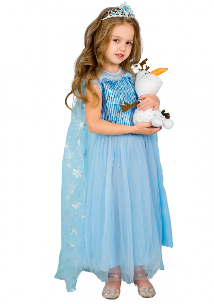 Платье Эльзы без рукавов с пайетками по груди 5 лет (110 см) 3215-light blue голубой цвет - Фото 1 Платье Эльзы без рукавов с пайетками по груди 5 лет (110 см) 3215-light blue голубой цвет - изображение 1
