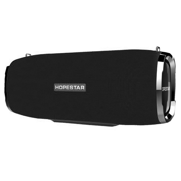 Портативна бездротова Потужна Bluetooth колонка HOPESTAR A6 Чорний - зображення 2