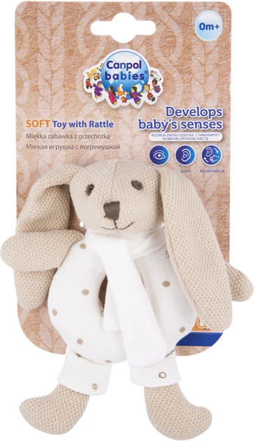Игрушка Canpol babies Кролик Бежевый (80/201_bei) - изображение 2