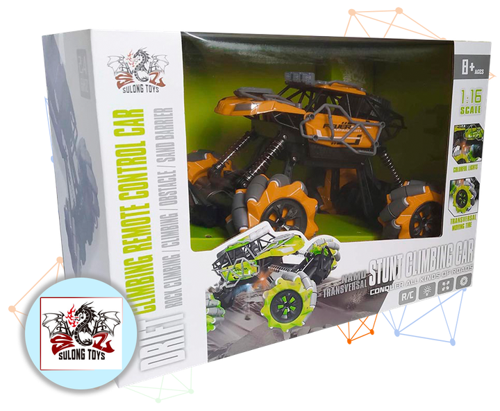Трюковая Машинка Вездеход Fever Buggy4WD Оранжевая Масштаб 1:16 Sulong Toys Original - изображение 2