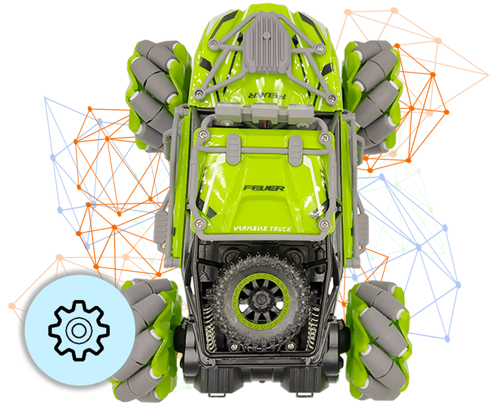 Трюкова Машинка Всюдихід Fever Buggy4WD Зелена Масштаб 1:16 Sulong Toys Original - зображення 4