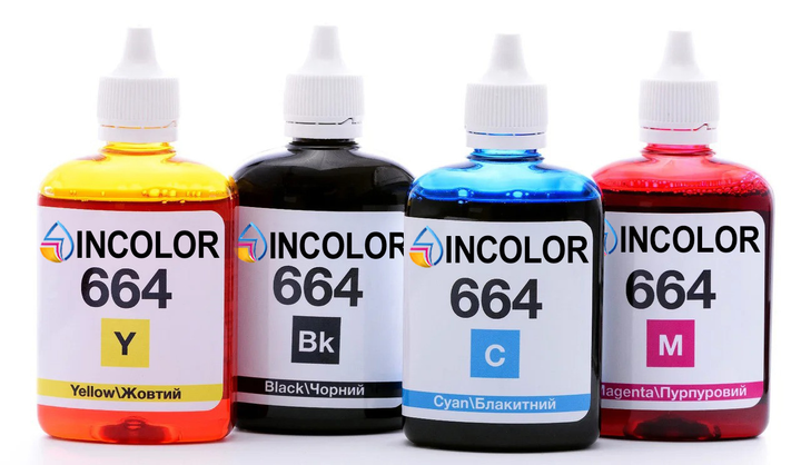 Чернила для Epson XP-342 - Комплект чернил "INCOLOR " 4x100мл. (B/C/M/Y ...