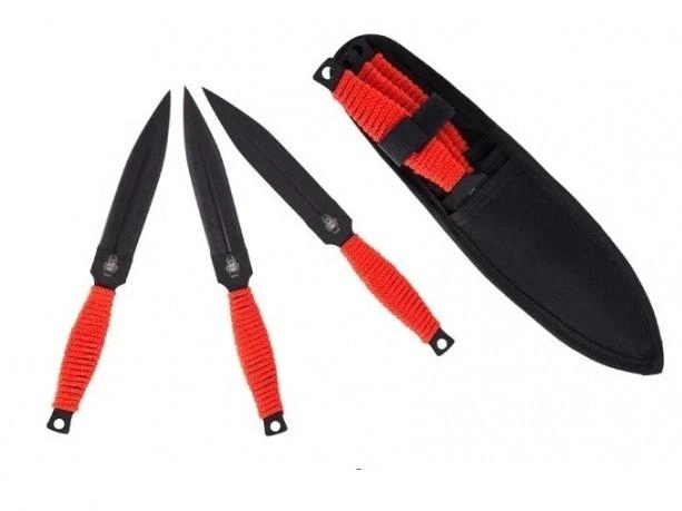 Метательные ножи K005 (3 штуки) с чехлом - зображення 1