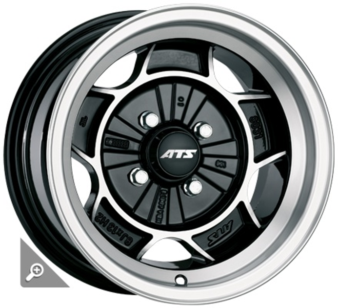 Ats Classic R13 W7 PCD4x100 ET20 DIA57.1 Black Polished Front