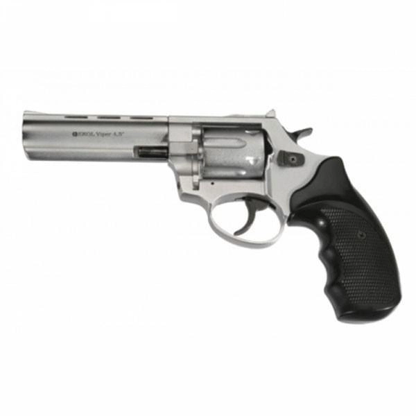 Револьвер под патрон Флобера EKOL 4.5" хром - изображение 2