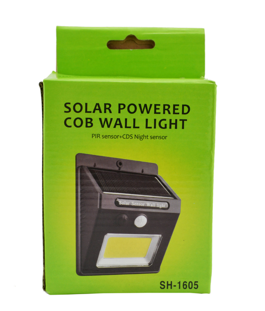 Светодиодный уличный светильник Solar COB LED навесной настенный от солнечной батареи с датчиком движения - изображение 2