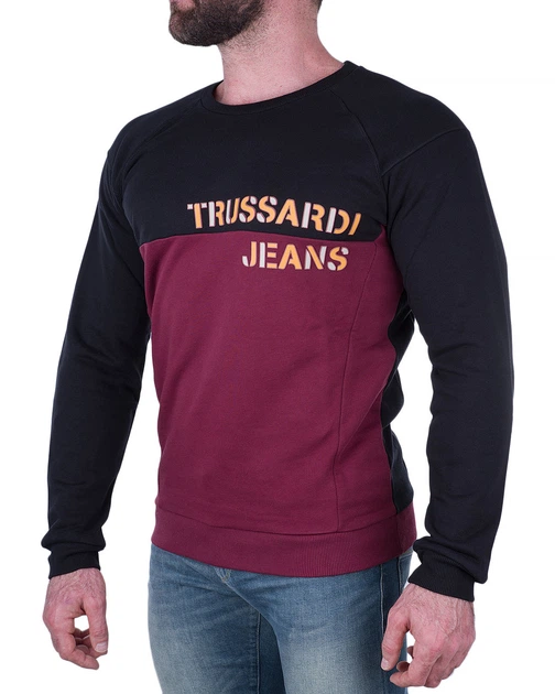Світшот чоловічий TRUSSARDI JEANS (52F00055-1T001705-R290/8-93) Бордовий XXL - Фото 2 Світшот чоловічий TRUSSARDI JEANS (52F00055-1T001705-R290/8-93) Бордовий XXL - зображення 2