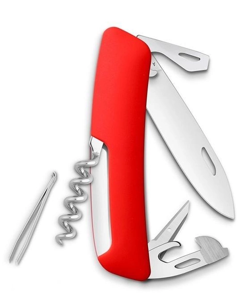 Нож Swiza, красный, 11 функций - изображение 2