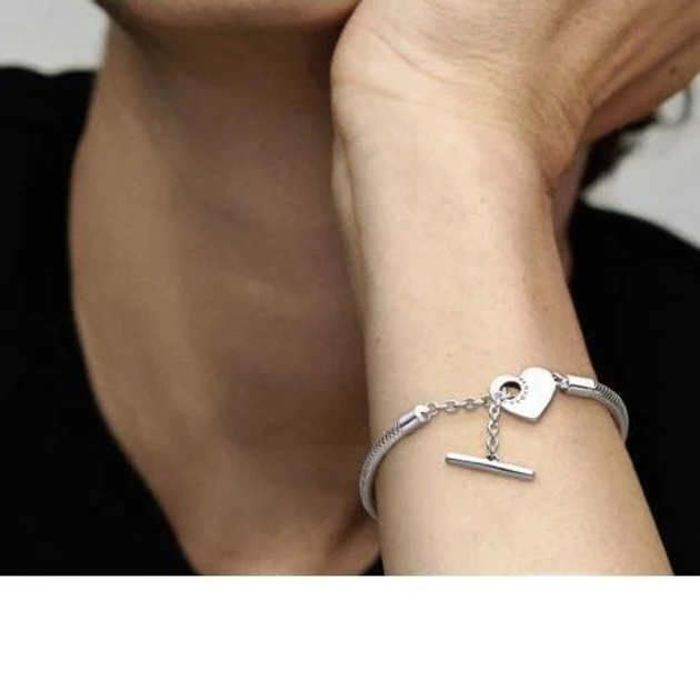 Браслет Пандора Т-застежка в форме сердца 21 599285 от продавца: Silver ...