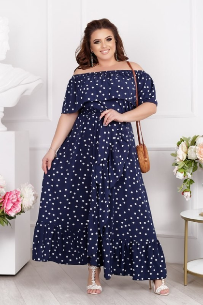 Летнее платье-сарафан Veles L/XL синий 43431127 – низкие цены, кредит ...