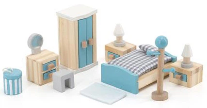 Дерев'яні меблі для ляльок Viga Toys PolarB Спальня (6971608440359) - зображення 4