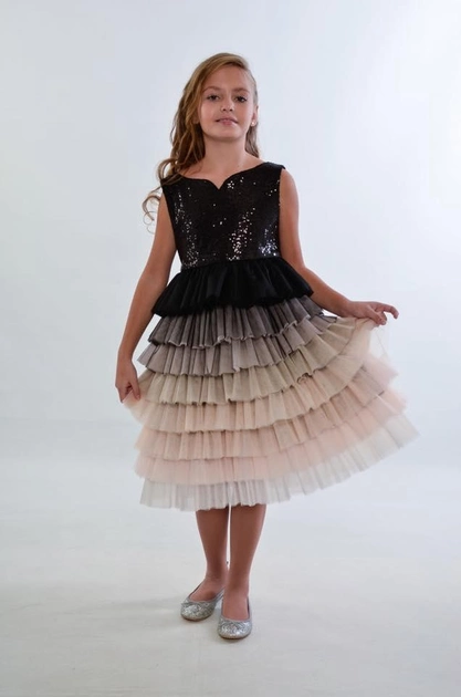 Детское выпускное платье "Капучино", LARSY, 110 