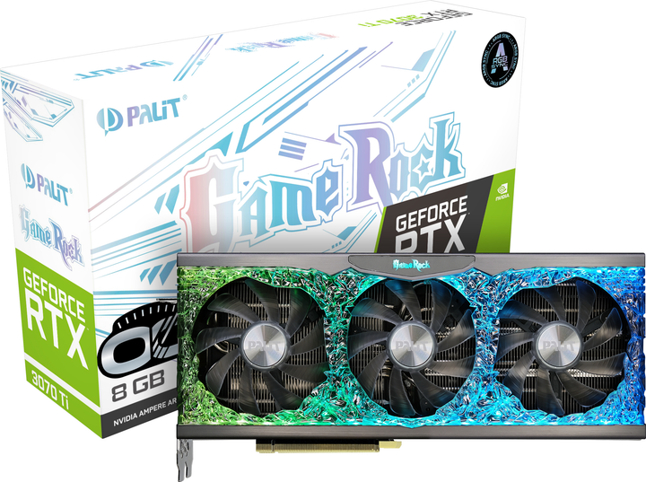Відеокарта Palit PCI-Ex GeForce RTX 3070 Ti GameRock OC 8GB
