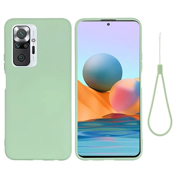 Силиконовый (TPU) чехол Deexe Silicone Case для Xiaomi Redmi Note 10 Pro - Green - изображение 2
