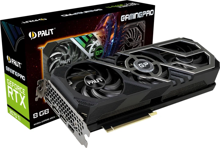 Видеокарта Palit PCI-Ex GeForce RTX 3070 Ti GamingPro 8GB GDDR6X