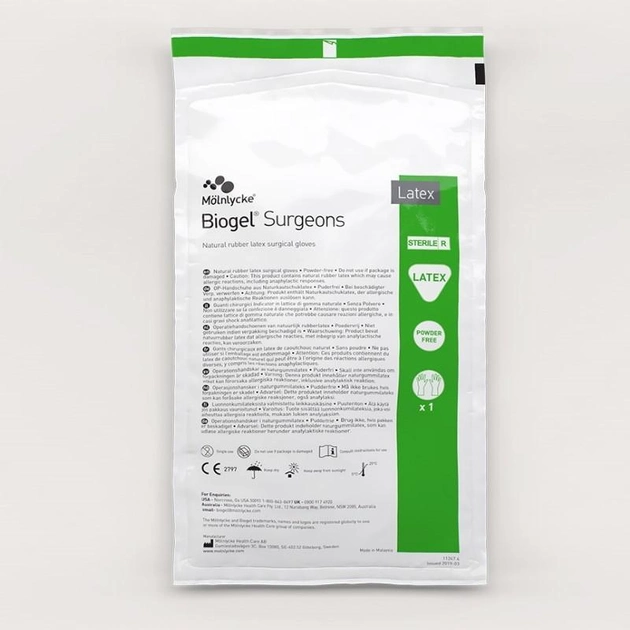 Рукавички хірургічні стерильні Biogel Surgeons M (7) - зображення 2