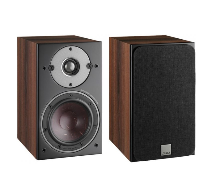 Акустичні полички Hi-Fi DALI Oberon 1 Dark Walnut - зображення 1
