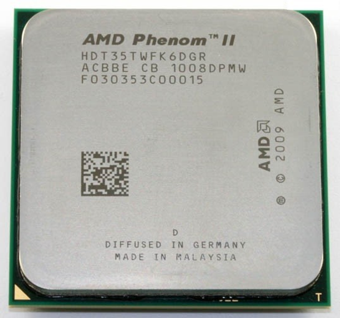 Процессор AMD Phenom II X6 1035T 2.6-3.1 GHz (HDT35TWFK6DGR) AM3 Б/У ...