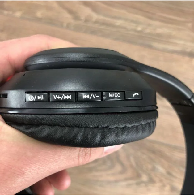 Беспроводные Детские Bluetooth наушники с подсветкой с MicroSD с FM-Радио Cat STN-28 с Кошачьими Ушками Черные - изображение 4